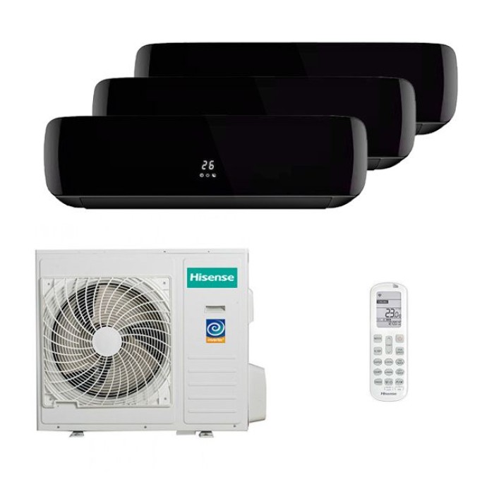 Мульти сплит-система Hisense на 3 комнаты (20+20+20 кв.м.) Black