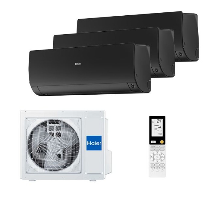 Мульти сплит-система Haier на 3 комнаты (20+20+20 кв.м.) FLEXIS Black