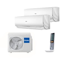 Мульти сплит-система Haier на 2 комнаты (20+20 кв.м.) белый/белый LIGHTERA
