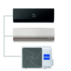 Мульти сплит-система Haier на 2 комнаты (20+35 кв.м.) FLEXIS Black + Gold