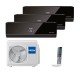 Мульти сплит-система Haier на 3 комнаты (25+25+25 кв.м.) LIGHTERA BLACK