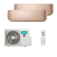 Мульти сплит-система Hisense на 2 комнаты (20+20 кв.м.) Champagne R32