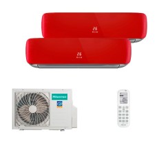 Мульти сплит-система Hisense на 2 комнаты (20+20 кв.м.) Red