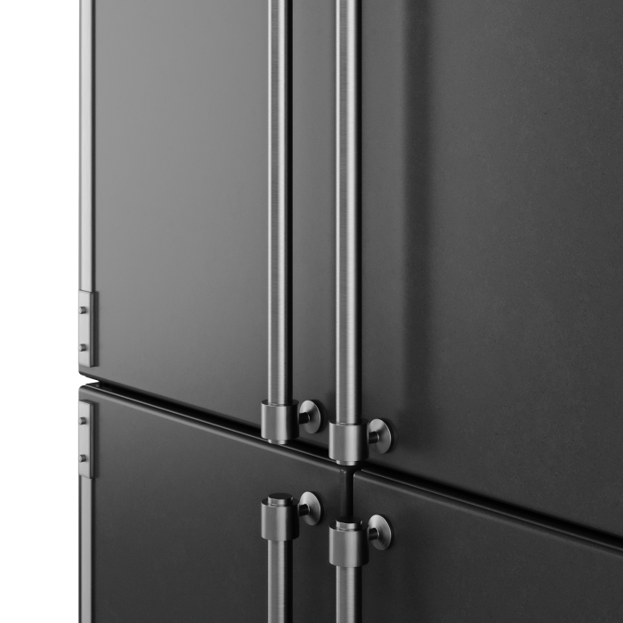Холодильник отдельностоящий Kuppersberg NMFV 18591 BK Silver