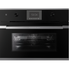 Компактный духовой шкаф с микроволнами Kuppersbusch CBM 6350.0 S3 Silver Chrome