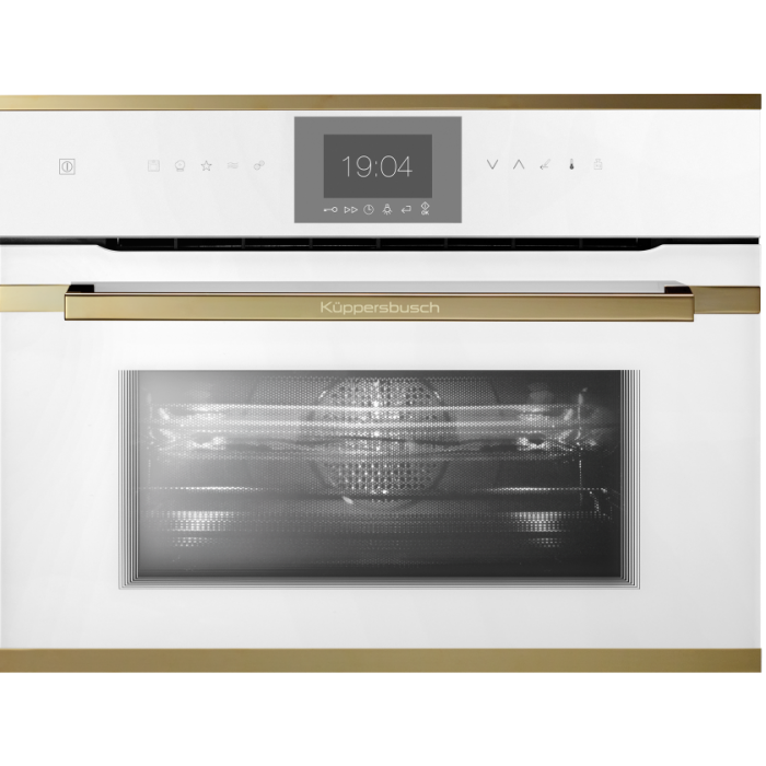 Компактный духовой шкаф с микроволнами Kuppersbusch CBM 6550.0 W4 Gold