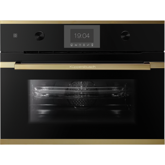 Компактный духовой шкаф с микроволнами Kuppersbusch CBM 6350.0 S4 Gold