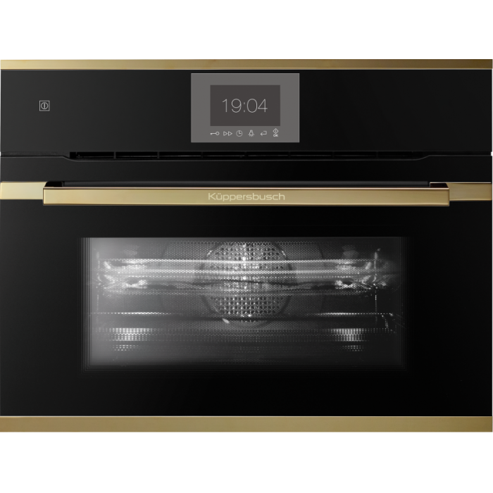 Компактный духовой шкаф с микроволнами Kuppersbusch CBM 6550.0 S4 Gold