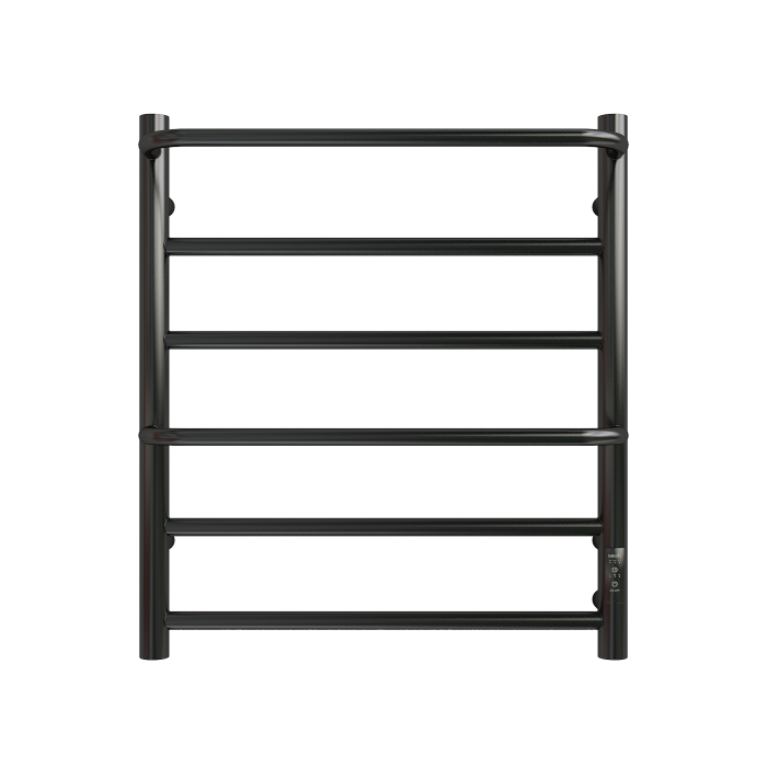 Полотенцесушитель Электрич. с/т GROIS Gamma GR-136 400x600 П6 Ral 9005 R черный матовый