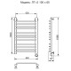 Полотенцесушитель Электрич. Ника TRAPEZIUM ЛТ (Г2) 100/60 правый тэн