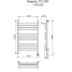 Полотенцесушитель Электрич. Ника TRAPEZIUM ЛТ (Г2) ВП 100/60 правый тэн