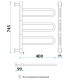 Полотенцесушитель Электрич. Energy U chrome G3K 37W