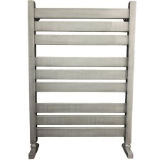 Полотенцесушитель Ника MODERN ЛМ-7 80/50 Matt Antique Silver с вентилями (комплект люкс)