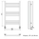 Полотенцесушитель Ника CLASSIC ЛП (Г2) 80/40 RAL9016 белый матовый с вентилями (комплект люкс)