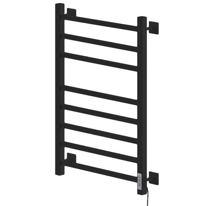 Полотенцесушитель Электрич.кабельный Ника STEP-2 80/50 RAL9005 черный матовый правый тэн
