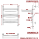 Полотенцесушитель Электрич. Ника ARC ЛД (Г2) ВП 80/50 правый тэн