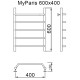 Полотенцесушитель MYFREA My Paris 60/40