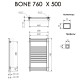 Полотенцесушитель Terma BONE 760/500 RAL 9016 белый матовый