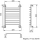 Полотенцесушитель Ника TRAPEZIUM ЛТ (Г2) 80/40