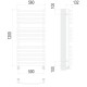Полотенцесушитель TERMINUS Люкс Капри П17 500х1200 NEW