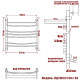 Полотенцесушитель Ника ARC ЛД (Г2) ВП 60/50