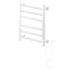 Полотенцесушитель Электрич.кабельный Ника STEP-3 60/50 RAL9016 белый матовый правый тэн