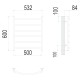 Полотенцесушитель TERMINUS Эконом Классик П6 500х600 NEW