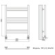 Полотенцесушитель Ника CLASSIC ЛП (Г2) 60/50 RAL9005 черный матовый с вентилями (комплект люкс)(-)