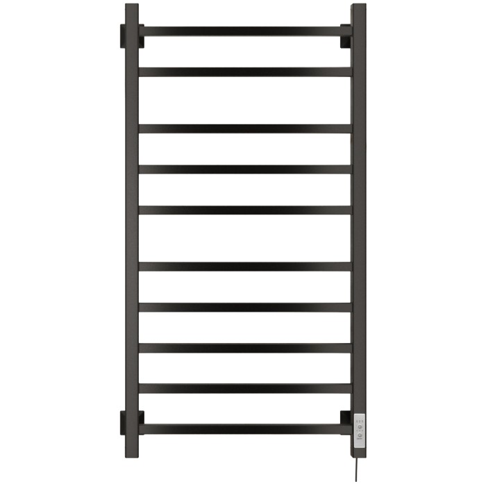 Полотенцесушитель Электрич.кабельный Ника STEP-2 100/50 RAL9005 черный матовый правый тэн
