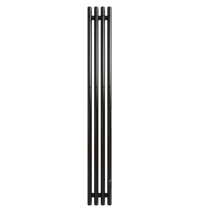 Полотенцесушитель Электрич. с/т GROIS Quartet GR-135 180х1500 П3 RAL 9005 R черный матовый