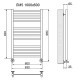 Полотенцесушитель Ника MODERN ЛМ-5 100/60 с вентилями (комплект люкс)