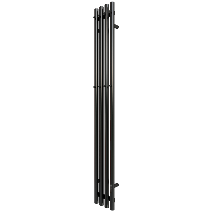 Полотенцесушитель Электрич. с/т GROIS Quartet GR-135 180х1500 П3 RAL 9005 R черный матовый