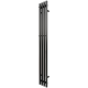Полотенцесушитель Электрич. с/т GROIS Quartet GR-135 180х1500 П3 RAL 9005 R черный матовый