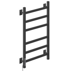 Полотенцесушитель Электрич.кабельный Ника STEP-1 60/40 RAL9005 черный матовый левый тэн
