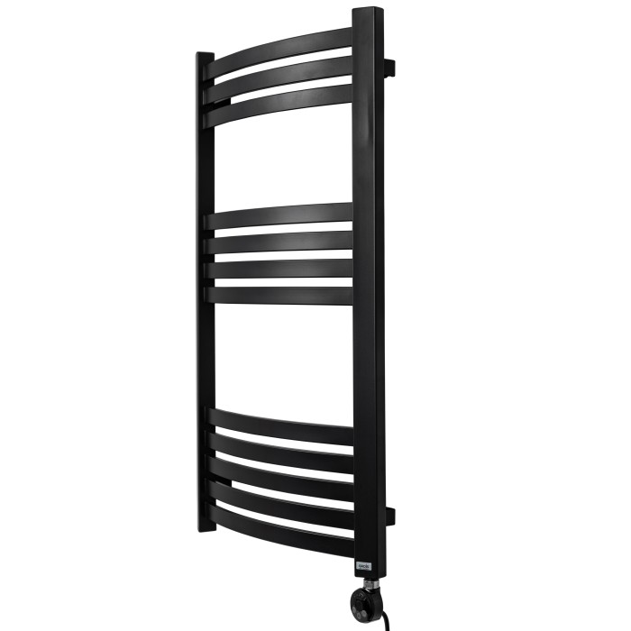 Полотенцесушитель GROIS Elvino GR-018 500х900 П12 (3+4+5) RAL9005 черный матовый