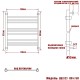 Полотенцесушитель Ника CLASSIC ЛП (Г2) 80/50 RAL9005 черный матовый
