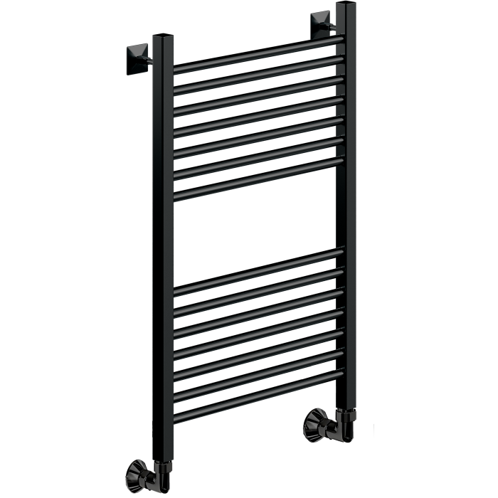 Полотенцесушитель Ника MODERN ЛМ-2 80/50 RAL9005 черный матовый