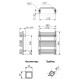 Полотенцесушитель Terma ALEX 540/300 RAL 9016 белый матовый