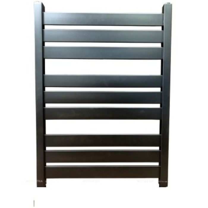 Полотенцесушитель Ника MODERN ЛМ-7 80/50 RAL9005 черный матовый