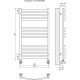 Полотенцесушитель Terminus Люкс Палермо П13 500х926 (5+4+4)