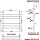 Полотенцесушитель Электрич. Ника BAMBOO ЛБ-3 60/60 левый тэн