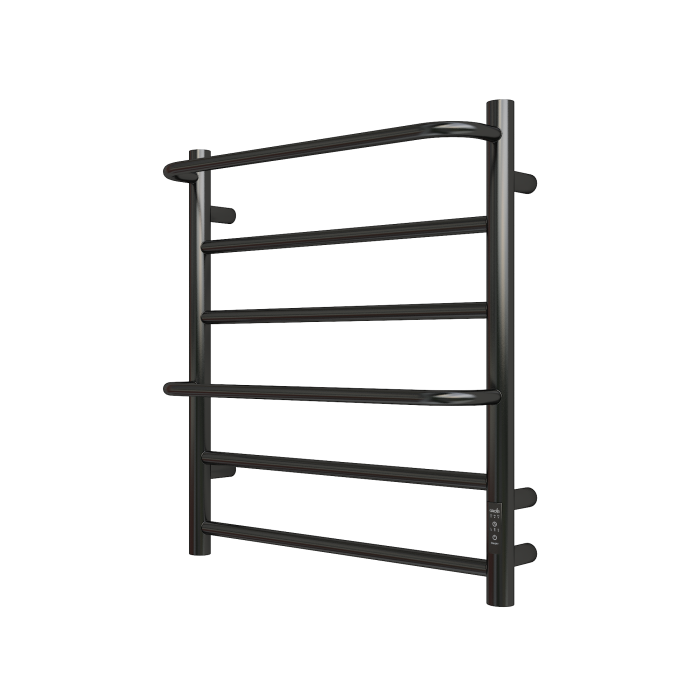 Полотенцесушитель Электрич. с/т GROIS Gamma GR-136 400x600 П6 Ral 9005 R черный матовый