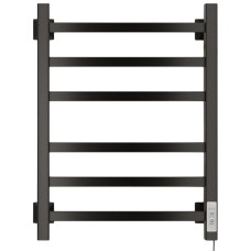 Полотенцесушитель Электрич.кабельный Ника STEP-1 60/40 RAL9005 черный матовый правый тэн
