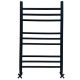 Полотенцесушитель Ника CLASSIC ЛП (Г2) 80/40 RAL9005 черный матовый с вентилями (комплект люкс)*