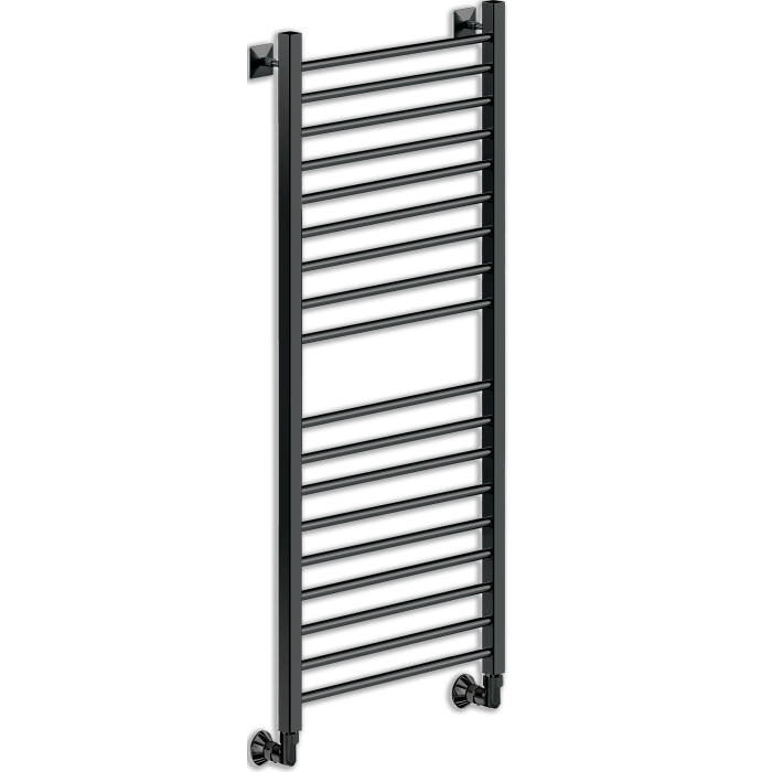 Полотенцесушитель Ника MODERN ЛМ-2 100/40 RAL9005 черный матовый