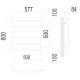 Полотенцесушитель TERMINUS Эконом Классик П6 500х600 бп500 NEW