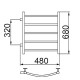 Полотенцесушитель Ника ARC ЛД 60/40 бок. подкл. 32 см