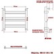 Полотенцесушитель Ника CLASSIC ЛП (Г2) 60/50 RAL9016 белый матовый с вентилями (комплект люкс)