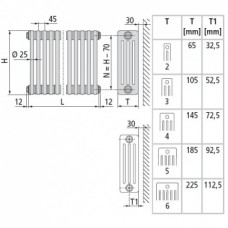 Радиатор отопления Arbonia 2075/07 N69 твв RAL 9016