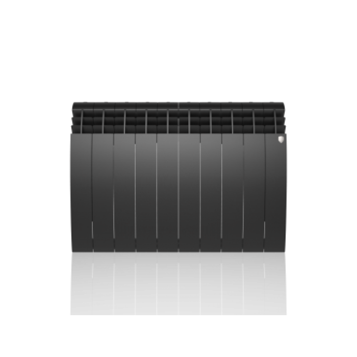 Радиатор отопления Royal Thermo Biliner Alum 500 Noir Sable 10 секц.